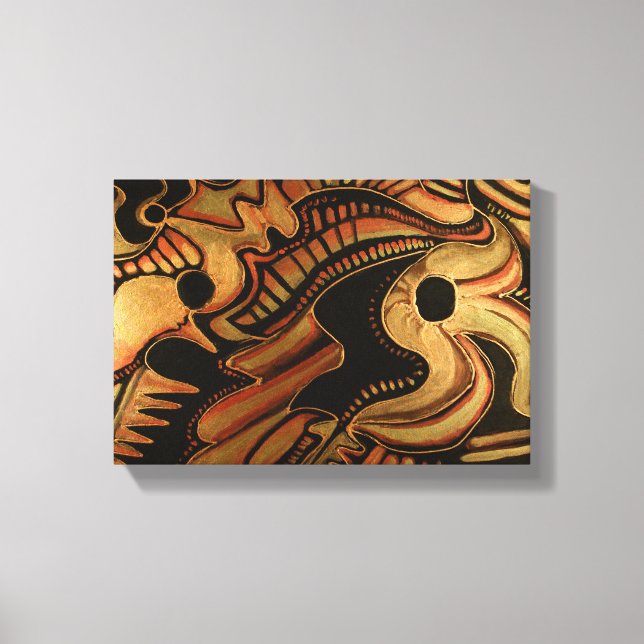 Impressão Em Tela Lua e Estrelas II (Frente)