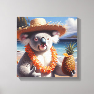 Impressão Em Tela Luau do Coala