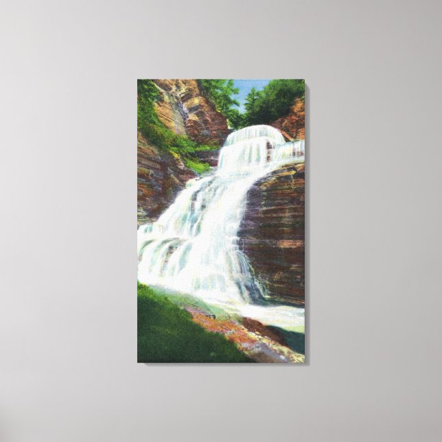 Impressão Em Tela Lucifer Falls View em Robert H. Treman (Frente)