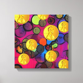 Impressão Em Tela Lucky Pennies