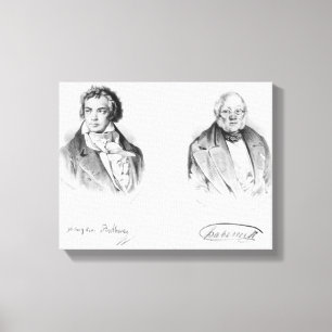 Impressão Em Tela Ludwig van Beethoven & Francois-Antoine Habeneck