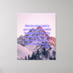 Impressão Em Tela Luke 11:24 Bíblia Verse KJV Pic Wall Art