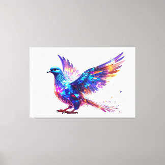 Impressão Em Tela Luminous Crystal Dove Art Print