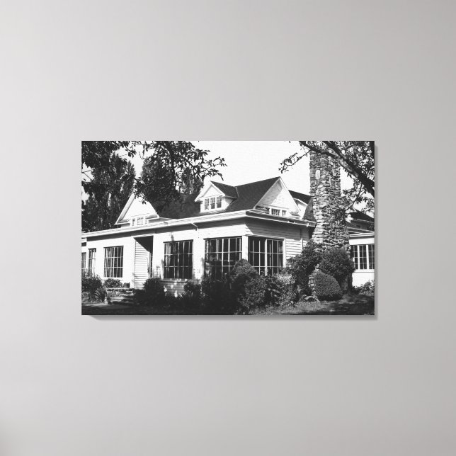 Impressão Em Tela Lummi Island, WA - View Loganita Lodge Photograp (Frente)