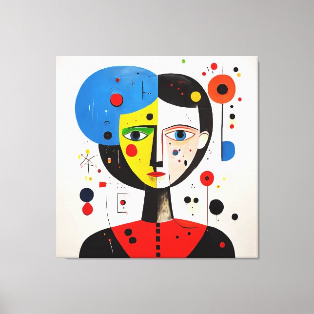 Impressão Em Tela Luna - Dualidade da Expressão (Frente)