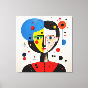 Impressão Em Tela Luna - Dualidade da Expressão