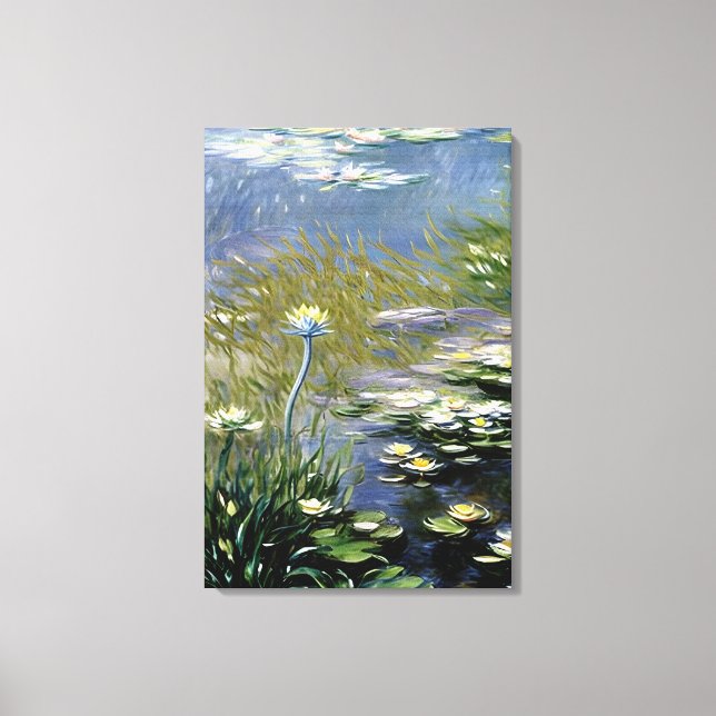 Impressão Em Tela Lush Agapanthus Flowers em Giverny (Frente)