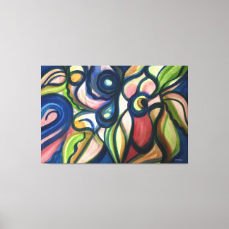 Impressão Em Tela Lush Floral Modern Art Stretch Print