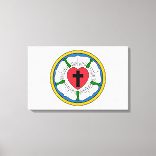 Impressão Em Tela Lutherrose Luther Rosa Luteranismo Martin Luther