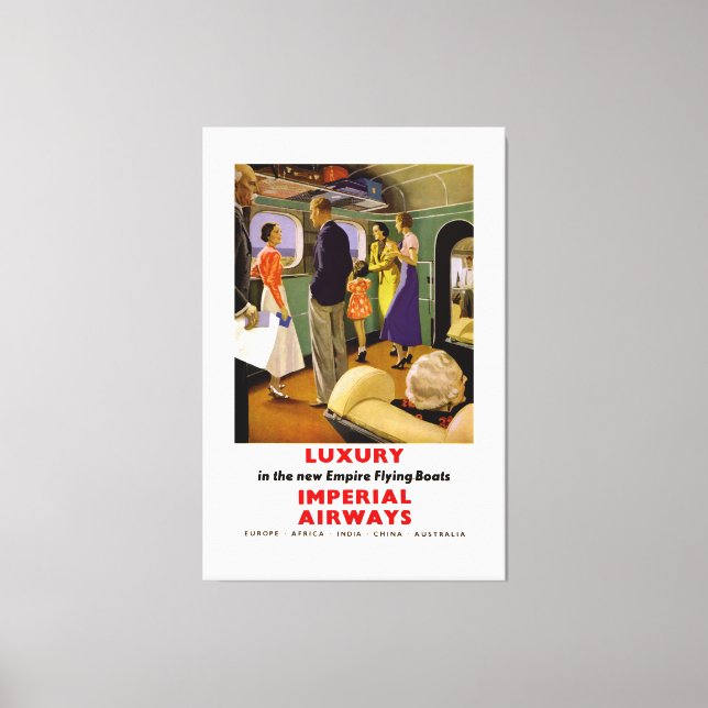 Impressão Em Tela Luxo nos Barcos Voadores do Novo Império (Frente)