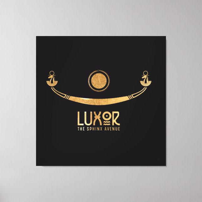 Impressão Em Tela Luxor Sphinx Avenue Khufus navio Karnak Egito (Frente)