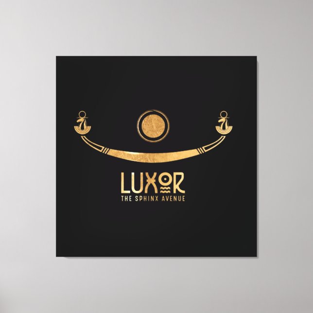 Impressão Em Tela Luxor Sphinx Avenue Khufus navio Karnak Egito (Frente)