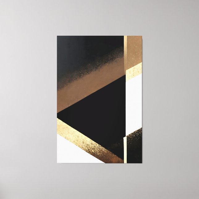 Impressão Em Tela Luxury Abstract Golden Background (Frente)