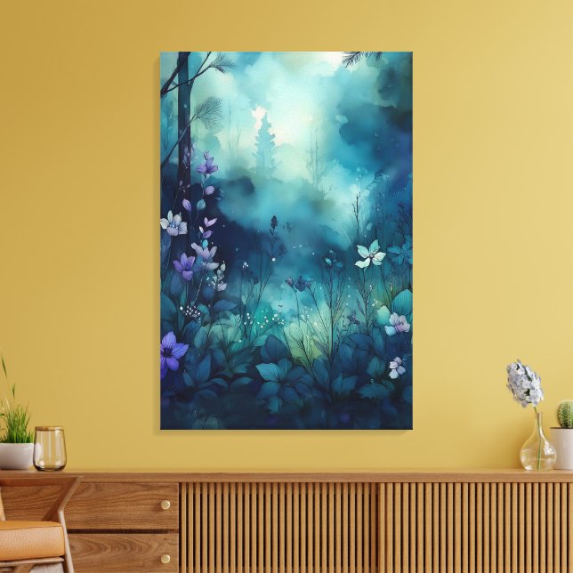 Impressão Em Tela Luz da floresta: Prados mágicos (Insitu(Sala de estar))
