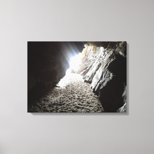 Impressão Em Tela Luz em Maghera Caverna Irlanda (Frente)