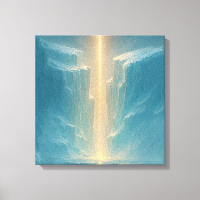 Impressão Em Tela Luz Sobre a Geleira (Frente)