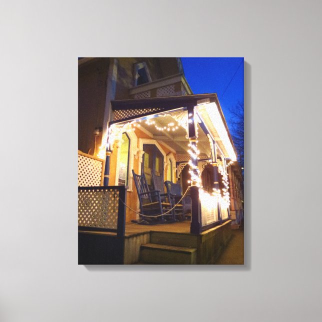 Impressão Em Tela Luzes de Férias e Rochedos - Vineyard de Martha (Frente)