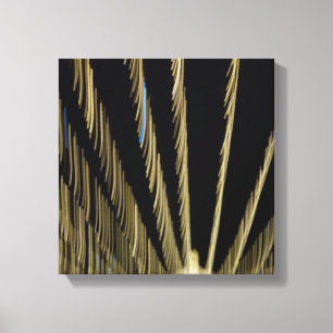 Impressão Em Tela Luzes de Natal de ouro