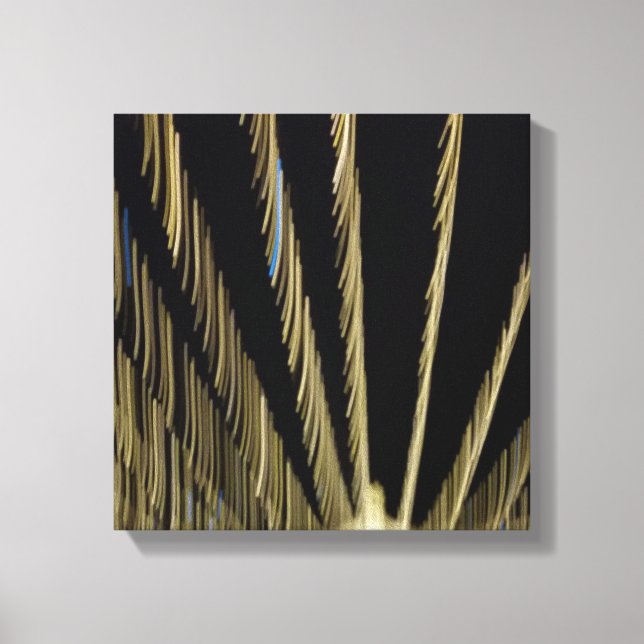 Impressão Em Tela Luzes de Natal de ouro (Frente)