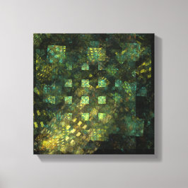Impressão Em Tela Luzes em Preto-Abstrato da-cidade e Branco