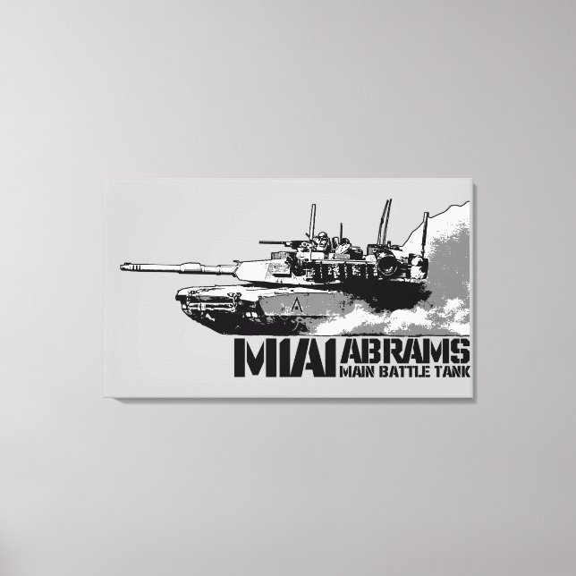 Impressão Em Tela M1 Abrams (Frente)