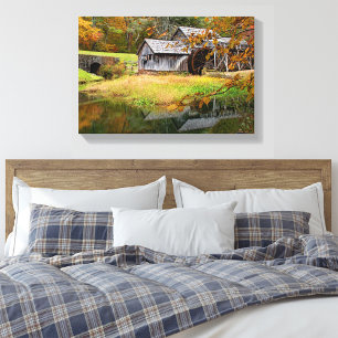 Impressão Em Tela Mabry Mill no outono