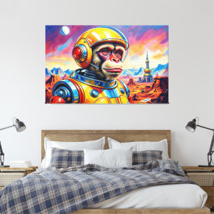 IMPRESSÃO EM TELA MACACO ESPACIAL-10