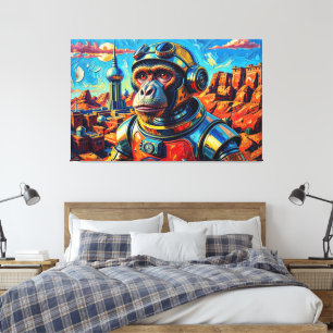 IMPRESSÃO EM TELA MACACO ESPACIAL-7