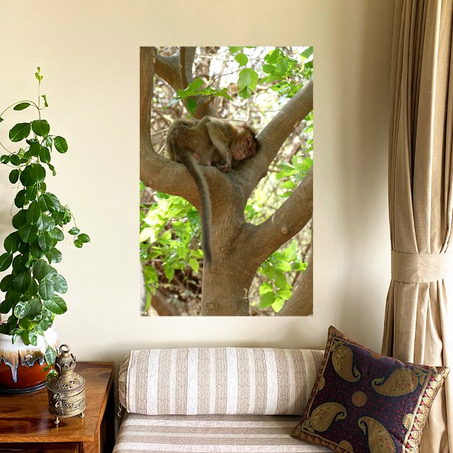 Impressão Em Tela Macaco - Estou tão cansado (Criador carregado)