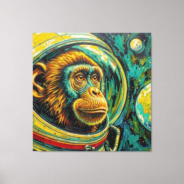 IMPRESSÃO EM TELA MACACOS NO ESPAÇO-5 (Frente)