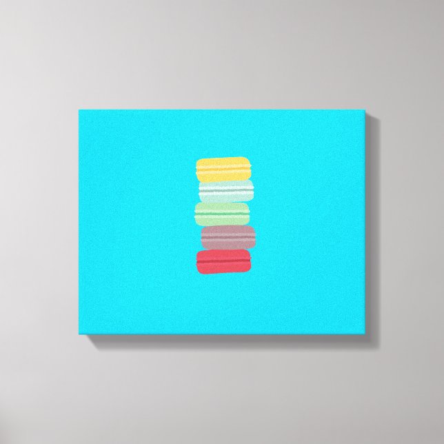 Impressão Em Tela macarões coloridos (Frente)