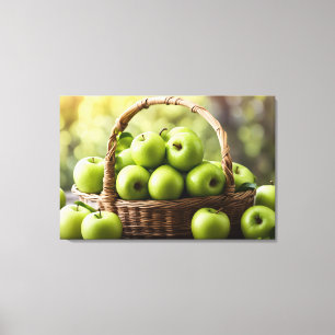 Impressão Em Tela Maçãs Granny Smith