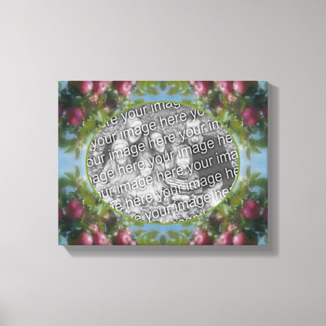 Impressão Em Tela Maçãs Vermelhas Na Árvore Criam Sua Própria Foto (Frente)