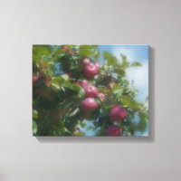 Maçãs Vermelhas Na Pintura De Árvores