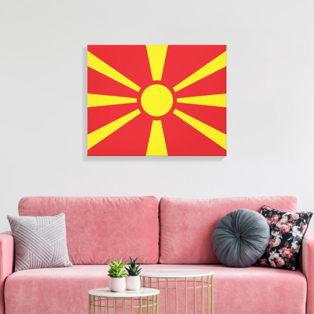 Impressão Em Tela Macédonia do Norte (Insitu(Sala de estar))