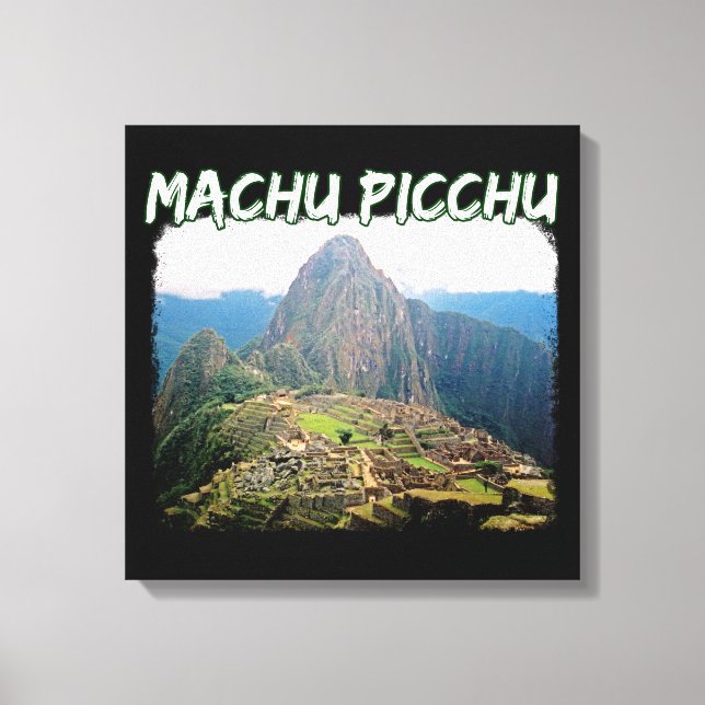 Impressão Em Tela Machu Picchu Peru - Montanha Huayna Picchu (Frente)