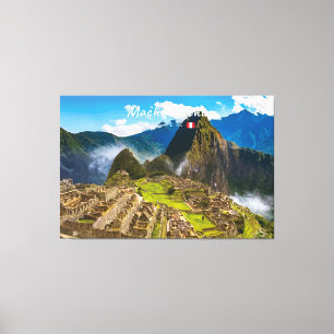 Impressão Em Tela Machu Picchu, Peru - Ruínas da Cidadela Inca