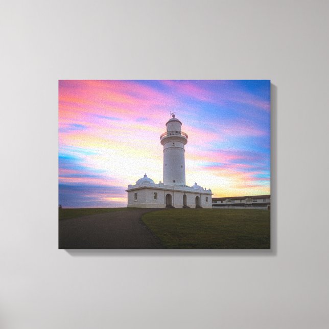 Impressão Em Tela Macquarie Lighthouse | Sidney, Austrália (Frente)