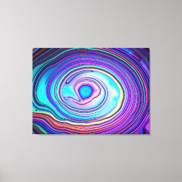 Impressão Em Tela Macro Abalone Shell Iridescente