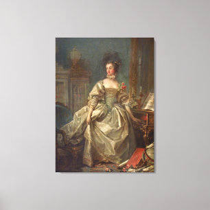 Impressão Em Tela Madame De Pompadour