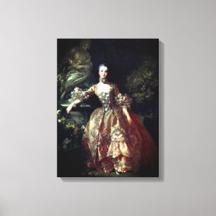 Impressão Em Tela Madame De Pompadour - Francois Boucher - 1759.
