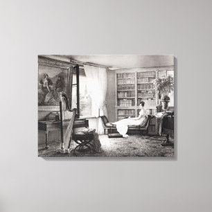 Impressão Em Tela Madame Recamier no Abbaye-aux-Bois