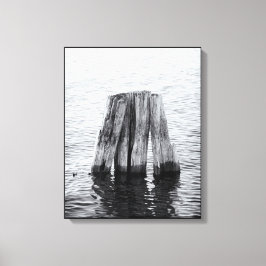 Impressão Em Tela Madeira velha russa Posta em Pier