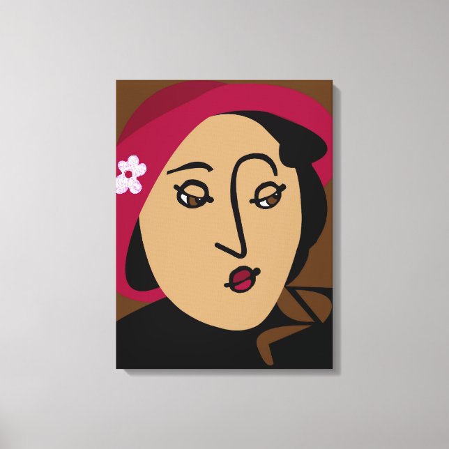 Impressão Em Tela Mademoiselle (Frente)