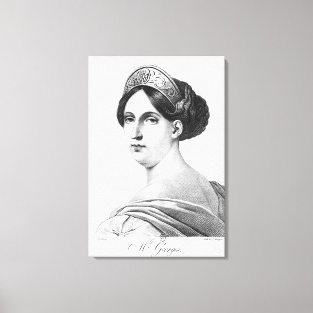 Impressão Em Tela Mademoiselle George, 1825 (Frente)