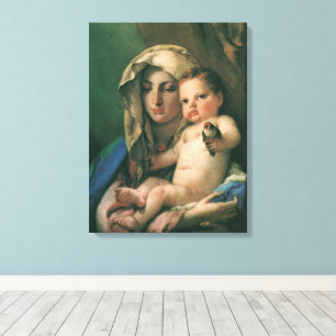 Impressão Em Tela Madona do Tentilhão por Tiepolo, Arte Antiga