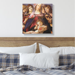 Impressão Em Tela Madona e Menino com Anjos por Sandro Botticelli