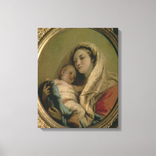Impressão Em Tela Madonna com criança de sono, 1780s