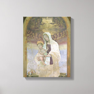 Impressão Em Tela Madonna e a criança, um detalhe do tabernacl