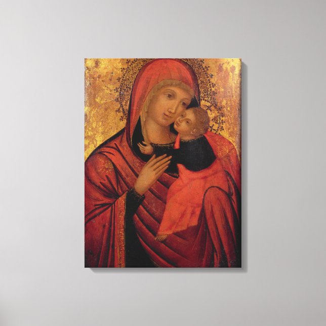 Impressão Em Tela Madonna e Child, c.1650 (painel) (Frente)